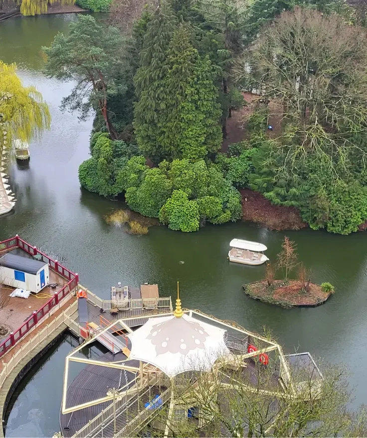 Tweezijdig geprinte overkapping Gondoletta Efteling